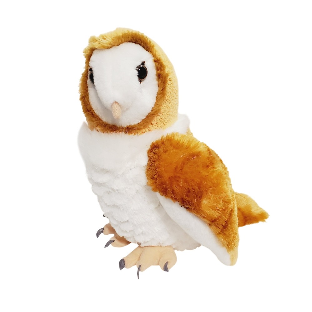 Wild Republic Great Horned Owl Plush Stuffed Animal Bird 11 Inch Realistic Brown